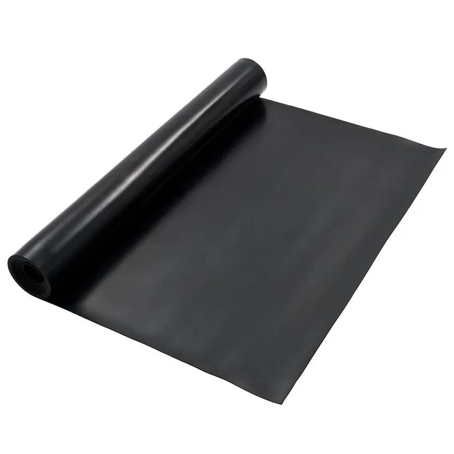 Tapis de sol Noir 1,2 x 5 m Caoutchouc