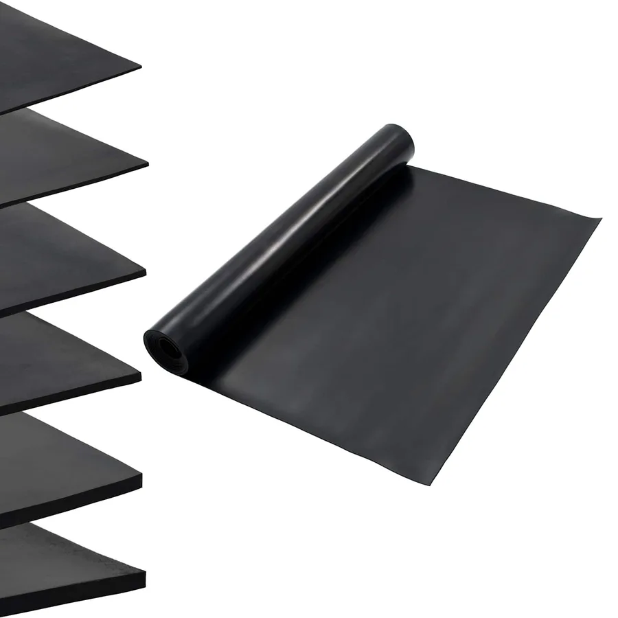 Tapis de sol Noir 1,2 x 5 m Caoutchouc - 2