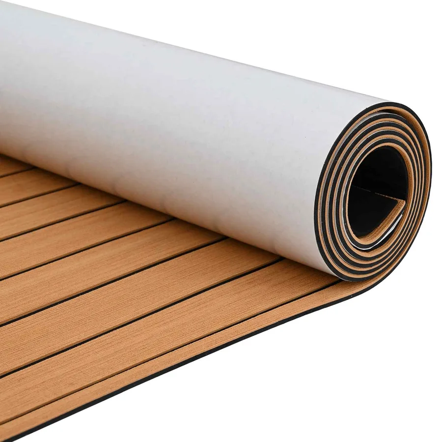 Tapis de bateau Marron et noir 240 x 90 cm EVA - 3