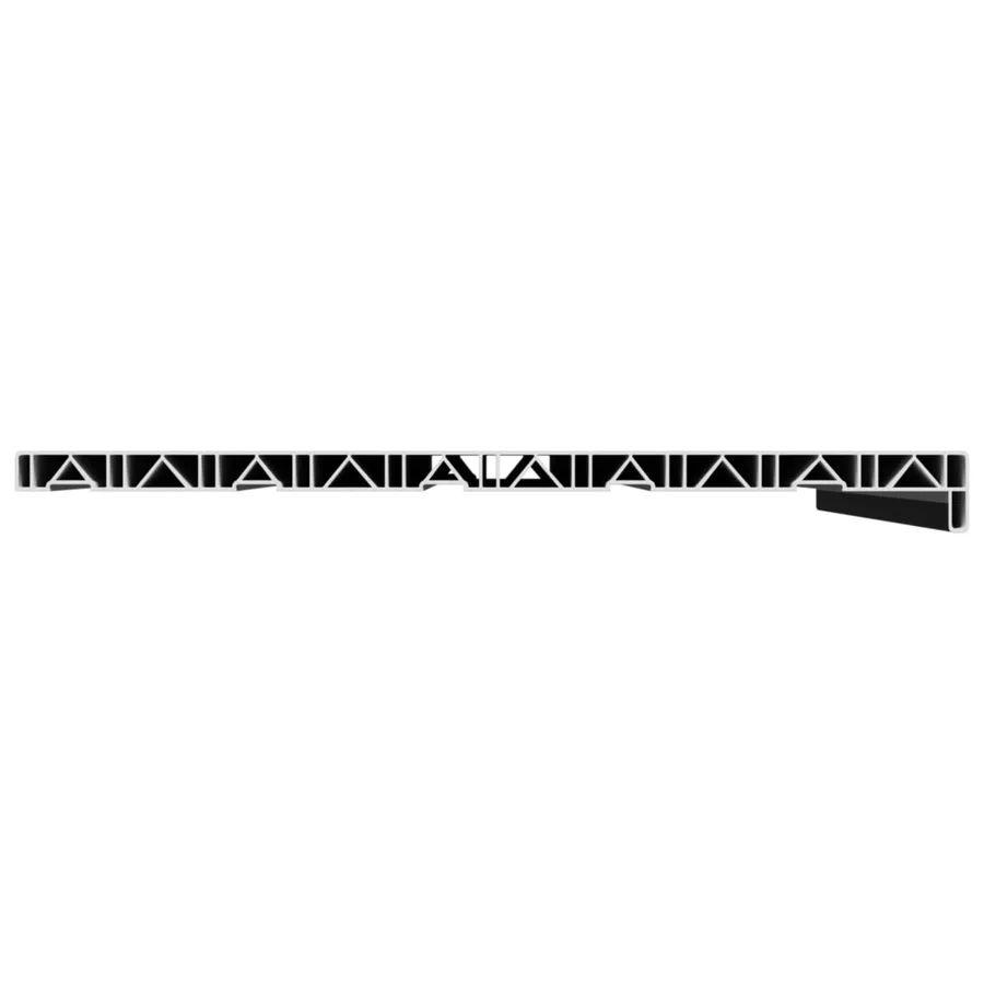 Appui de fenêtre Noir avec grain de bois 80 x 50 x 4,5 cm PVC - 4