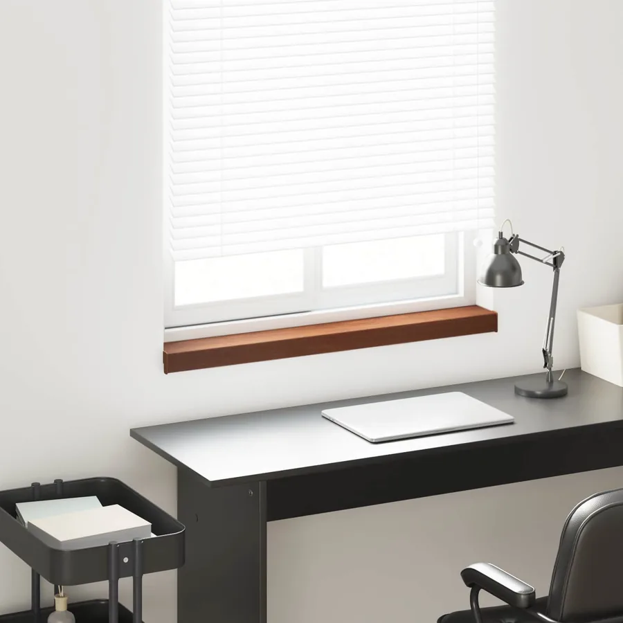 Appui de fenêtre Bois marron 100 x 10 x 4,5 cm PVC