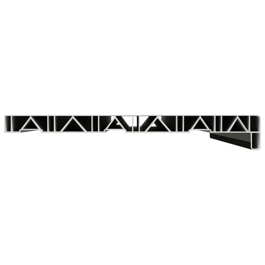 Appui de fenêtre Noir avec grain de bois 80 x 30 x 4,5 cm PVC - 5