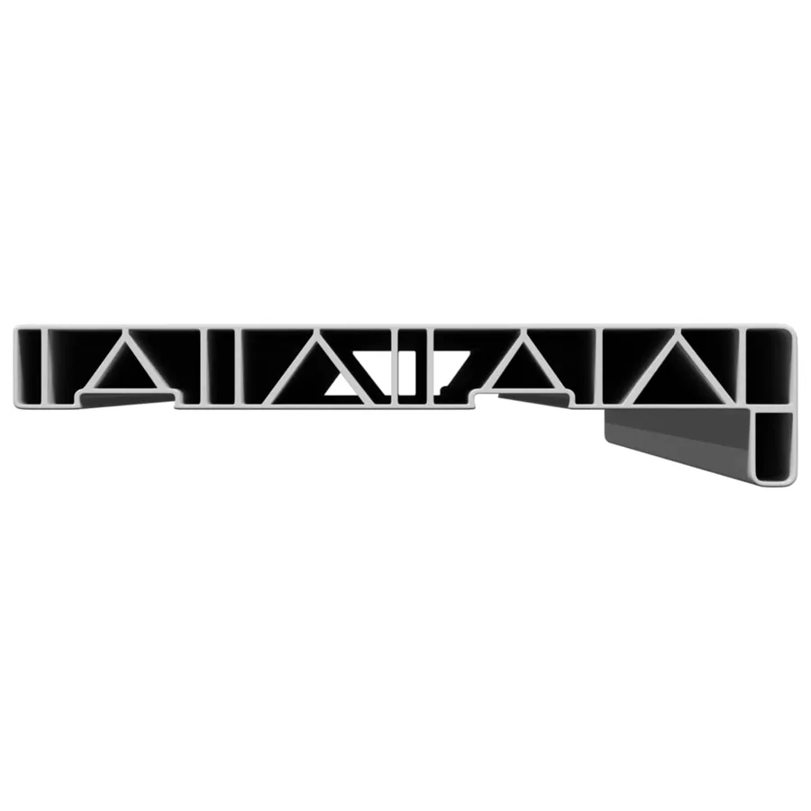 Appui de fenêtre Blanc 60 x 25 x 4,5 cm PVC - 4