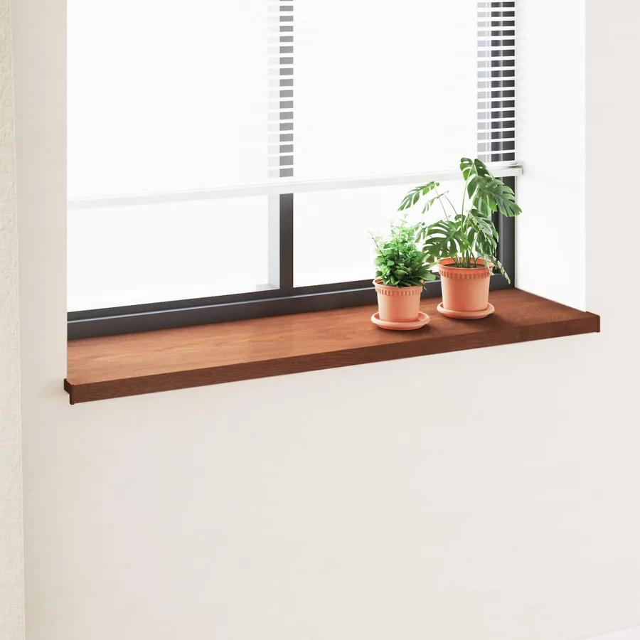 Appui de fenêtre Bois marron 140 x 45 x 4,5 cm PVC