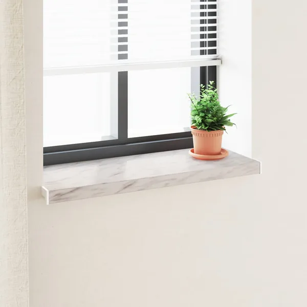 Appui de fenêtre Texture marbre 100 x 30 x 4,5 cm PVC