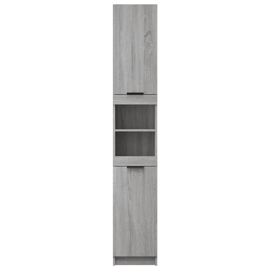 Armoire de bain Sonoma gris 32x34x188,5 cm Bois d'ingénierie - 7