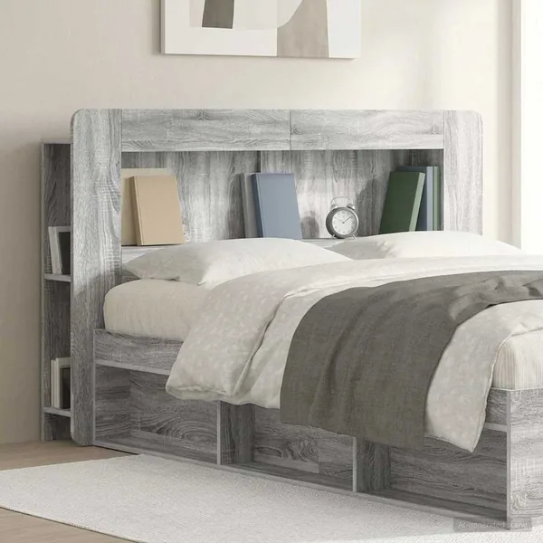 Cabinet de Tête de Lit Sonoma gris Bois d’ingénierie