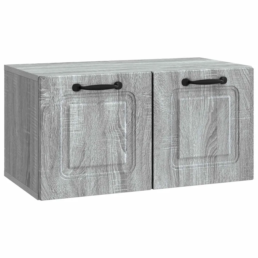 Meuble TV mural Sonoma gris 59,5 x 31 x 30 cm Bois d'ingénierie - 2