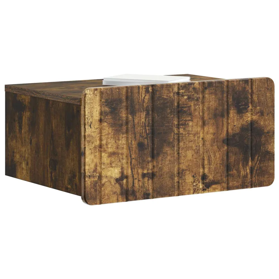 Cabinet de chevet mural 2 pcs Chêne fumé 49 x 34,5 x 24 cm - 3