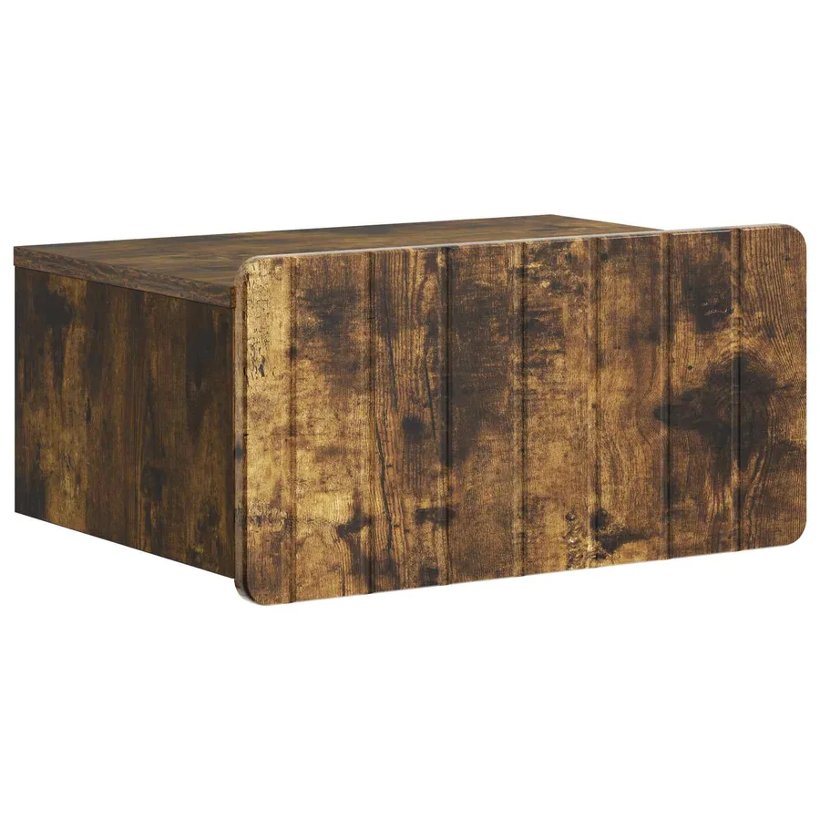 Cabinet de chevet mural 2 pcs Chêne fumé 49 x 34,5 x 24 cm - 5