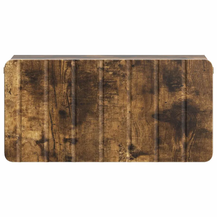 Cabinet de chevet mural 2 pcs Chêne fumé 49 x 34,5 x 24 cm - 7