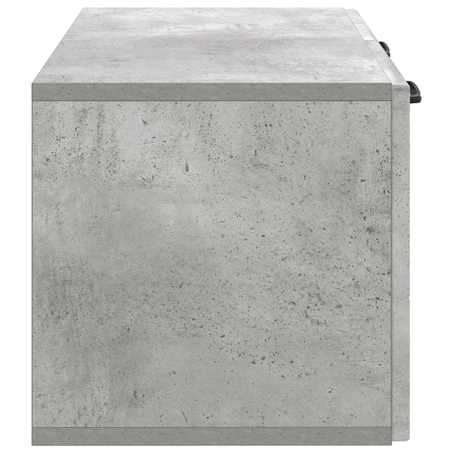 Meuble TV mural Gris béton 59,5 x 31 x 30 cm Bois d'ingénierie - 7