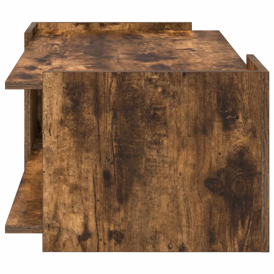 Table basse Chêne fumé 90 x 50 x 33 cm Bois d'ingénierie - 6