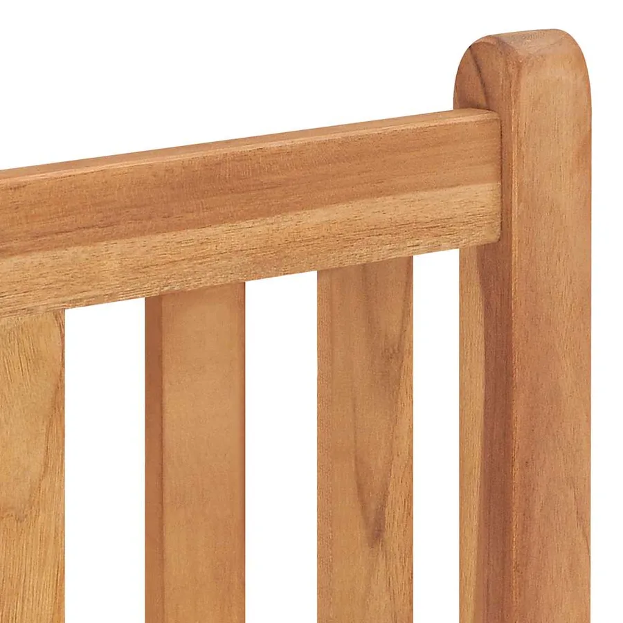 Chaises de jardin lot de 8 Bois de teck solide - 7
