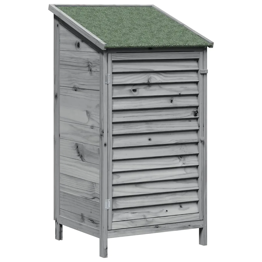 Abri de jardin Gris 59 x 56 x 113,5 cm Bois de Sapin Massif - 2