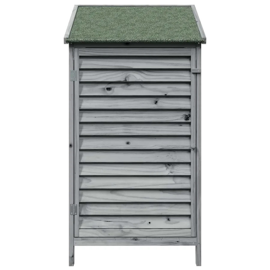 Abri de jardin Gris 59 x 56 x 113,5 cm Bois de Sapin Massif - 5