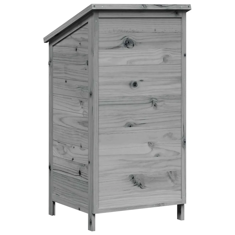 Abri de jardin Gris 59 x 56 x 113,5 cm Bois de Sapin Massif - 7