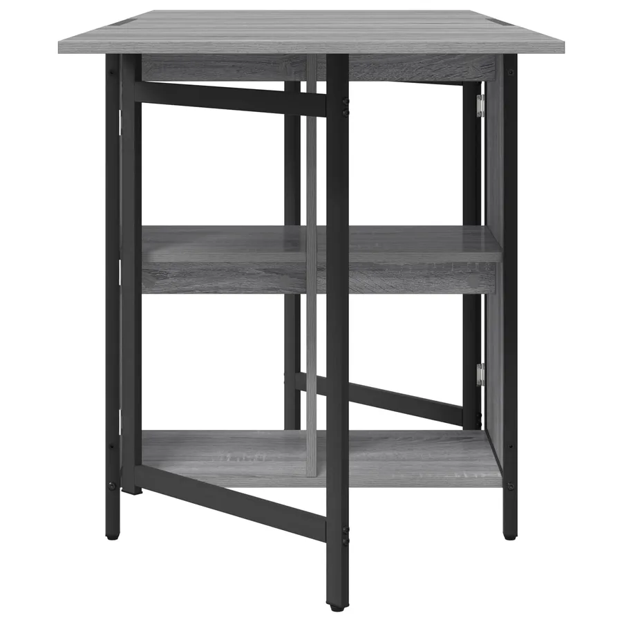 Table à dîner 144 x 60 x 75 cm Bois d'ingénierie Sonoma gris - 6