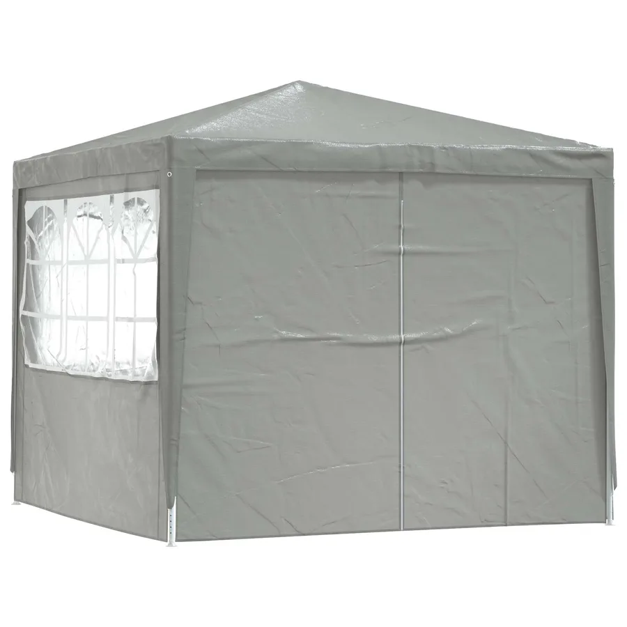 Tente de fête Gris clair 250 x 250 x 240 cm PE et acier - 3