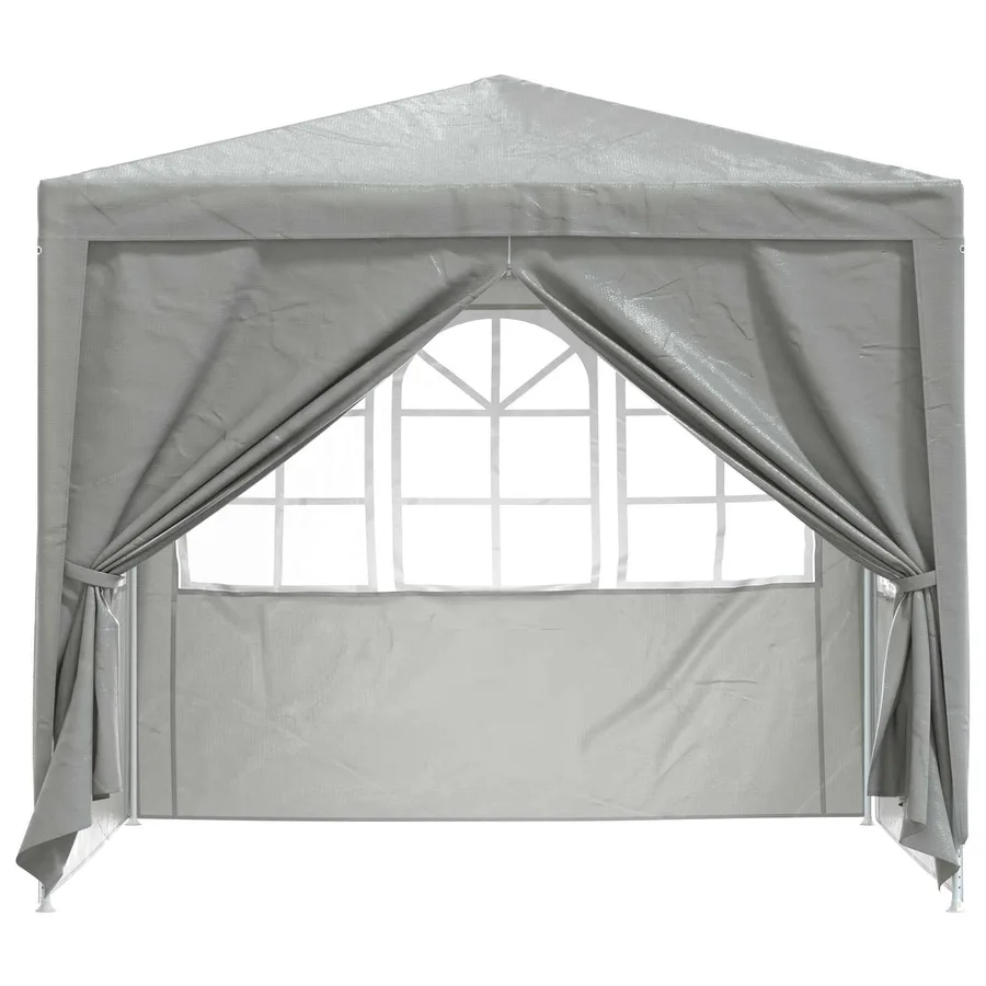 Tente de fête Gris clair 250 x 250 x 240 cm PE et acier - 4