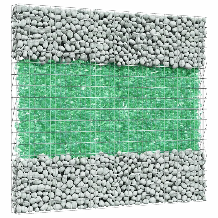 Pierres de Jardin Vert clair 12 cm Verre - 3