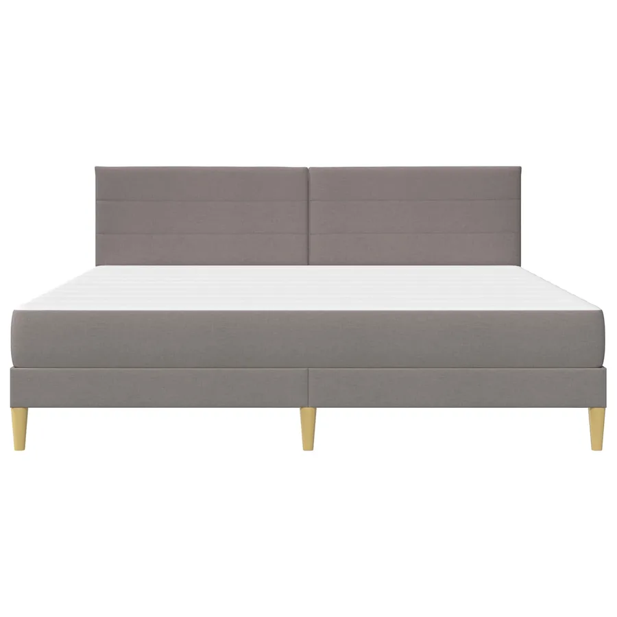 Cadre de lit 200 x 200 cm Taupe - 6
