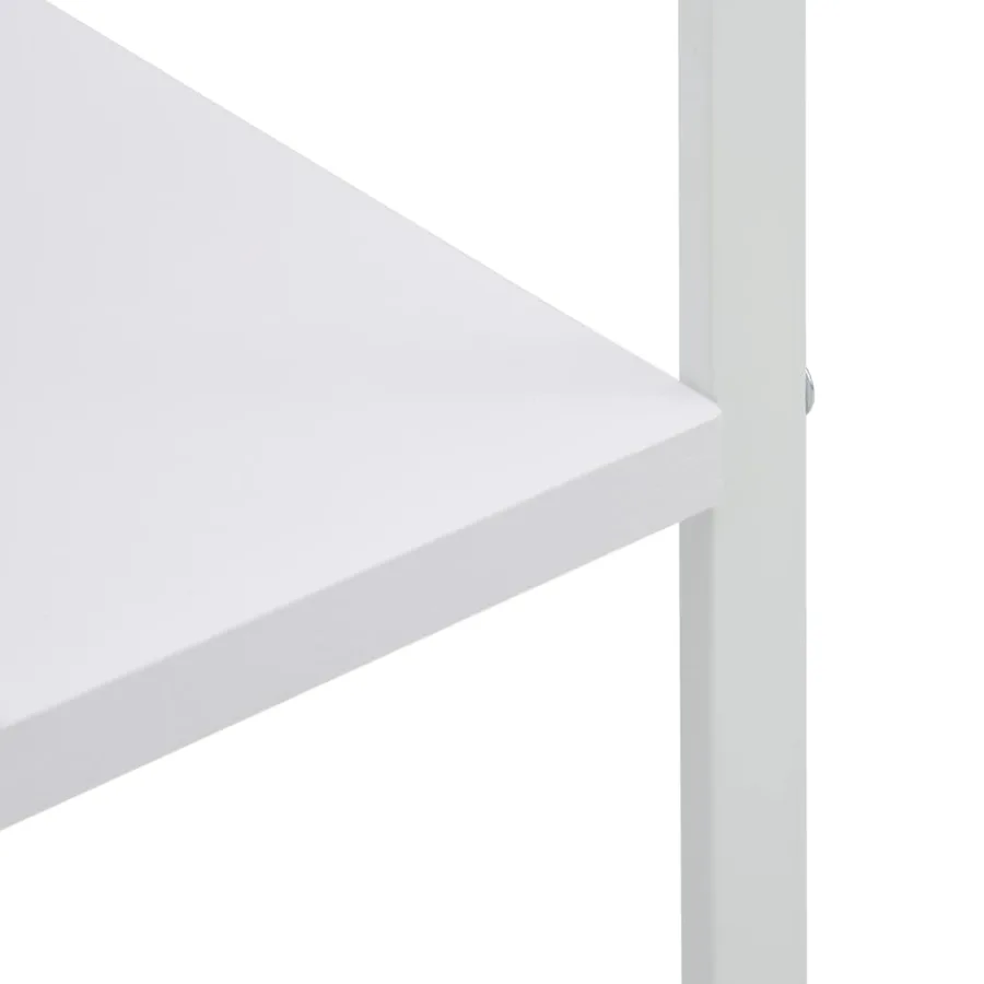 Armoire à micro-ondes Blanc 60x39,6x123 cm Bois d'ingénierie - 6