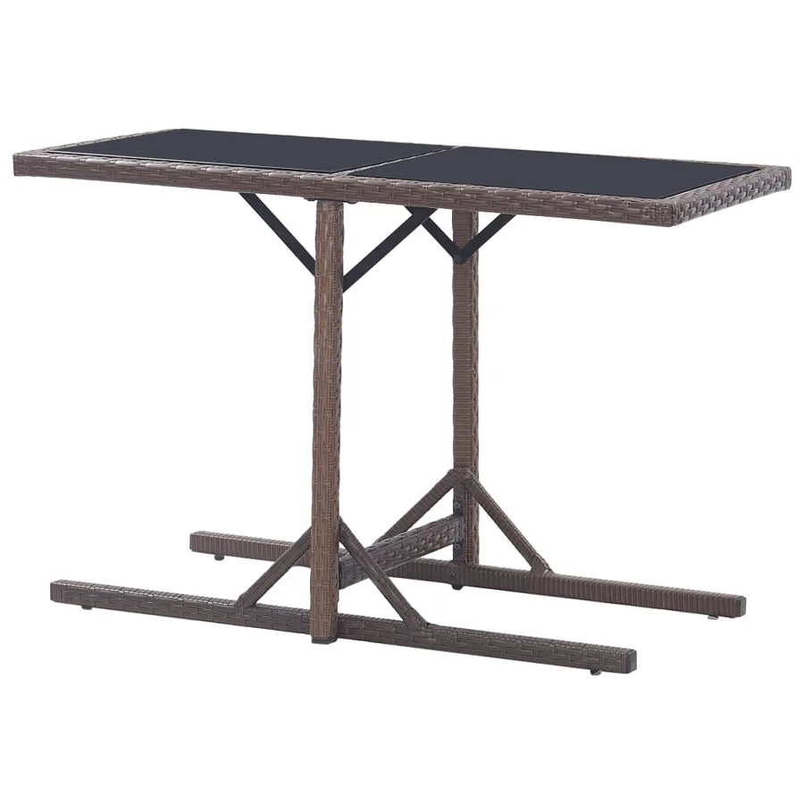 Ensemble à manger de jardin 3 pcs Marron - 13