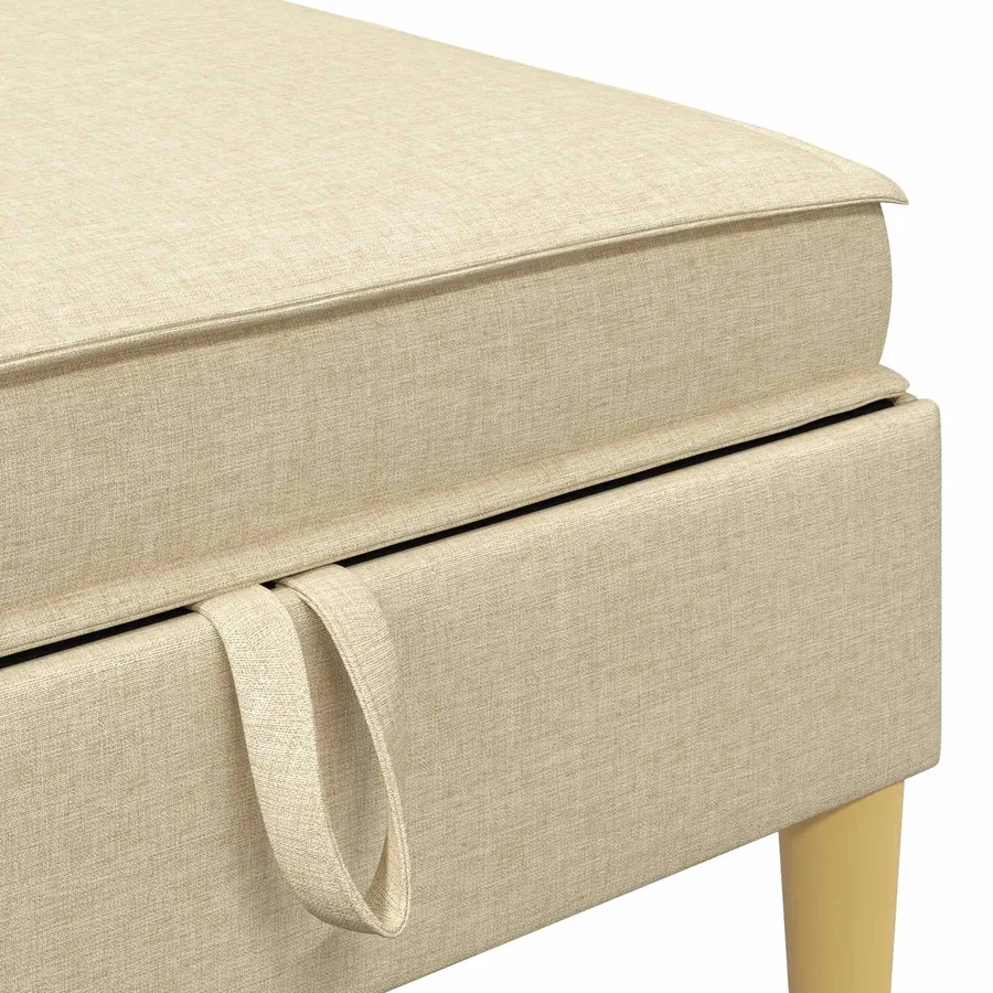 Canapé modulaire avec rangement 5 pcs Crème Tissu - 7