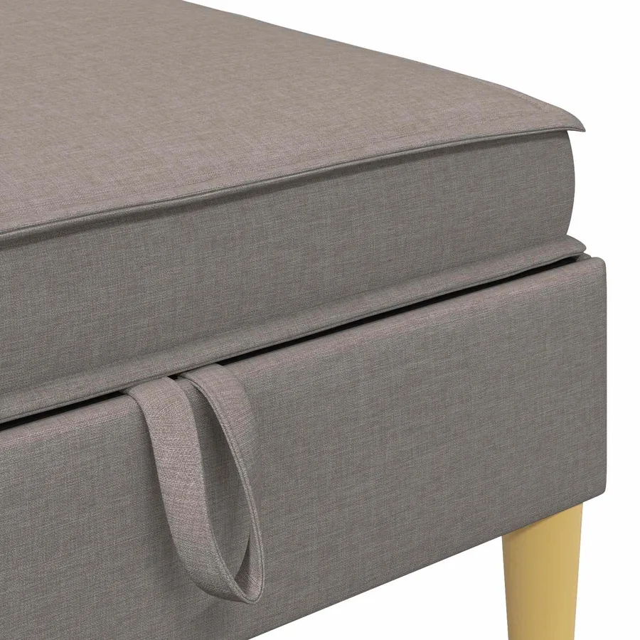 Canapé modulaire avec rangement 6 pcs Taupe Tissu - 7