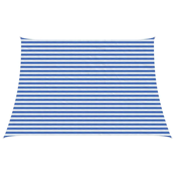 Voile d'ombre Bleu et Blanc 3 / 4 x 3 m HDPE