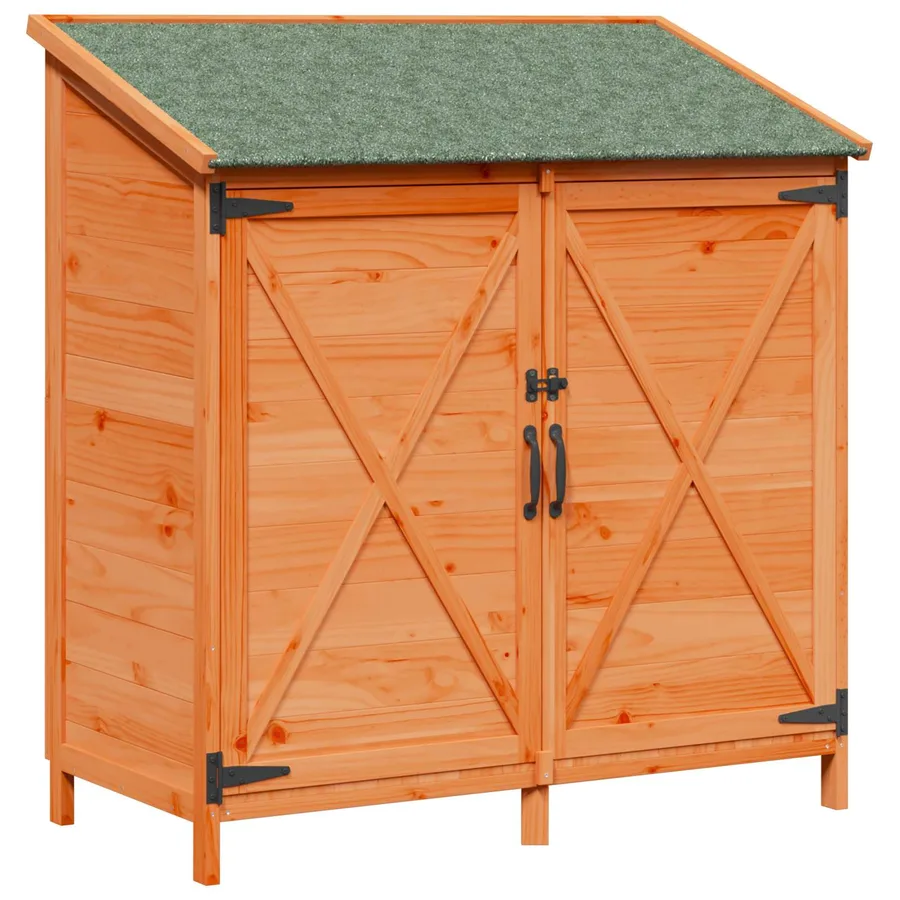 Abri de jardin Marron 106 x 56 x 113,5 cm Bois de Sapin Massif - 2