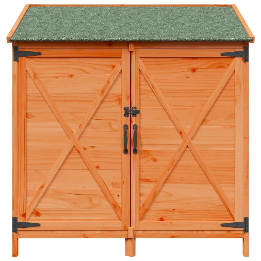 Abri de jardin Marron 106 x 56 x 113,5 cm Bois de Sapin Massif - 5