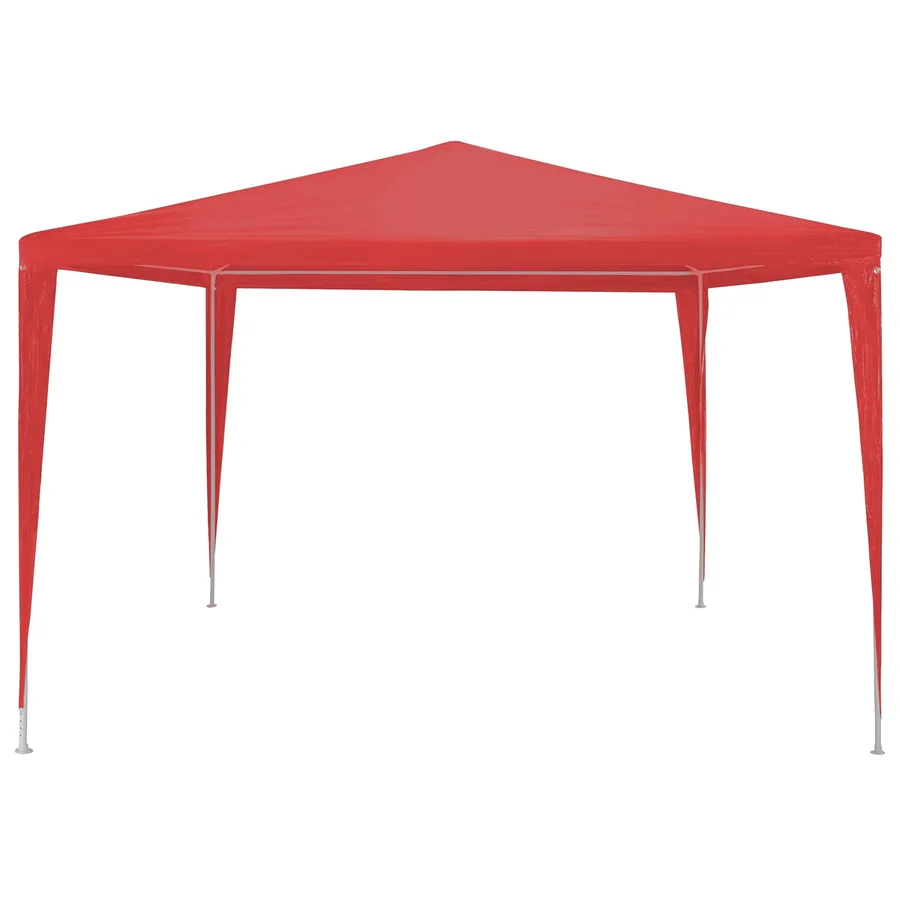 Tente de fête Rouge 300 x 300 x 255 cm PE et acier - 2