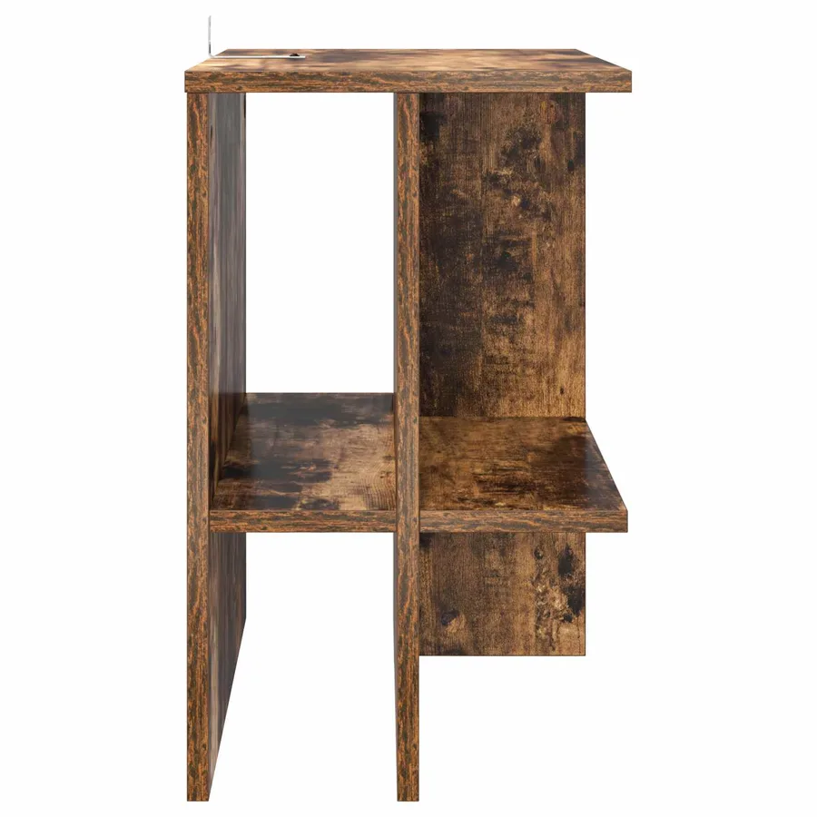 Table basse Chêne fumé 40 x 30 x 49 cm Bois d'ingénierie - 5