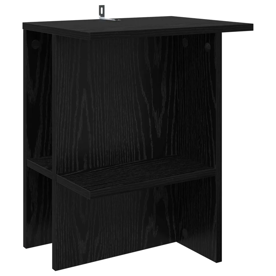 Table basse Chêne noir 40 x 30 x 49 cm Bois d'ingénierie - 2