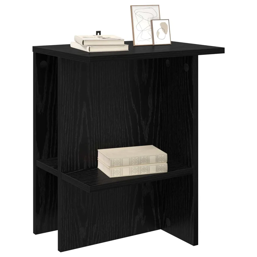 Table basse Chêne noir 40 x 30 x 49 cm Bois d'ingénierie - 3