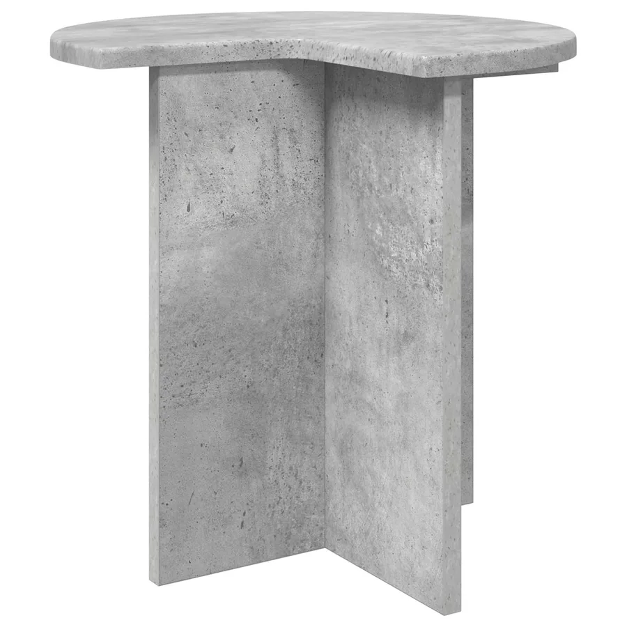 Table d'appoint 2 pcs Gris béton Ø 39 x 38 cm Bois d'ingénierie - 4