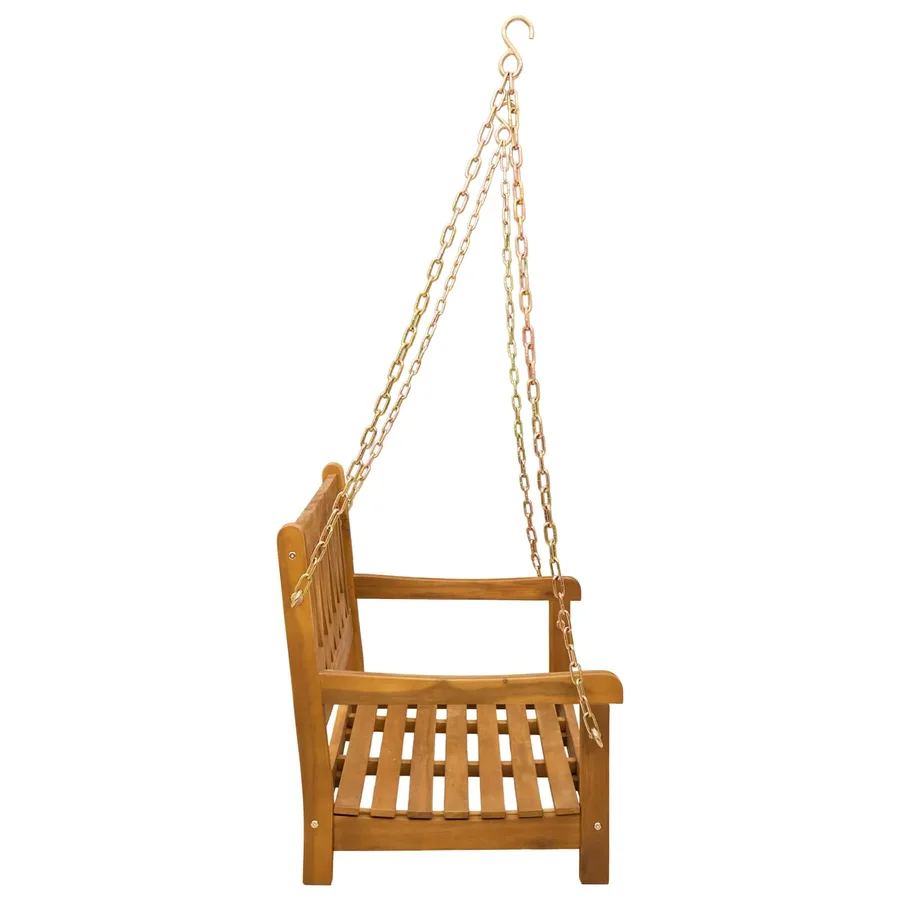 Banc balançoire de jardin Naturel 110 x 56 x 58 cm - 4