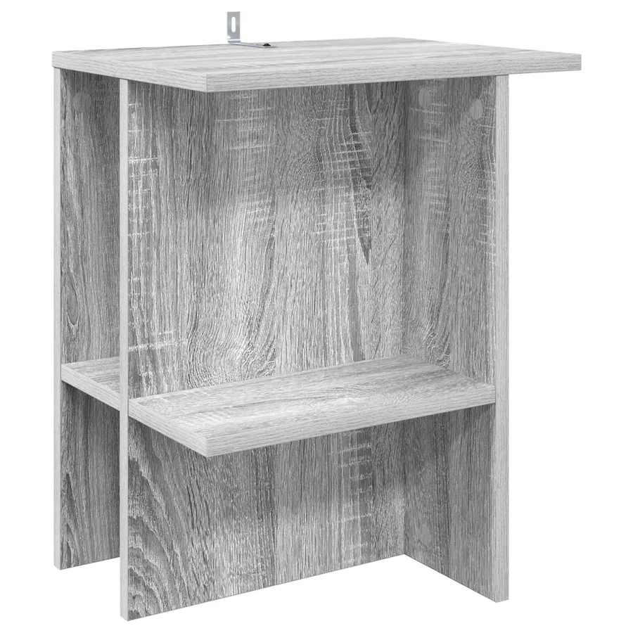 Table basse Sonoma gris 40 x 30 x 49 cm Bois d'ingénierie - 2