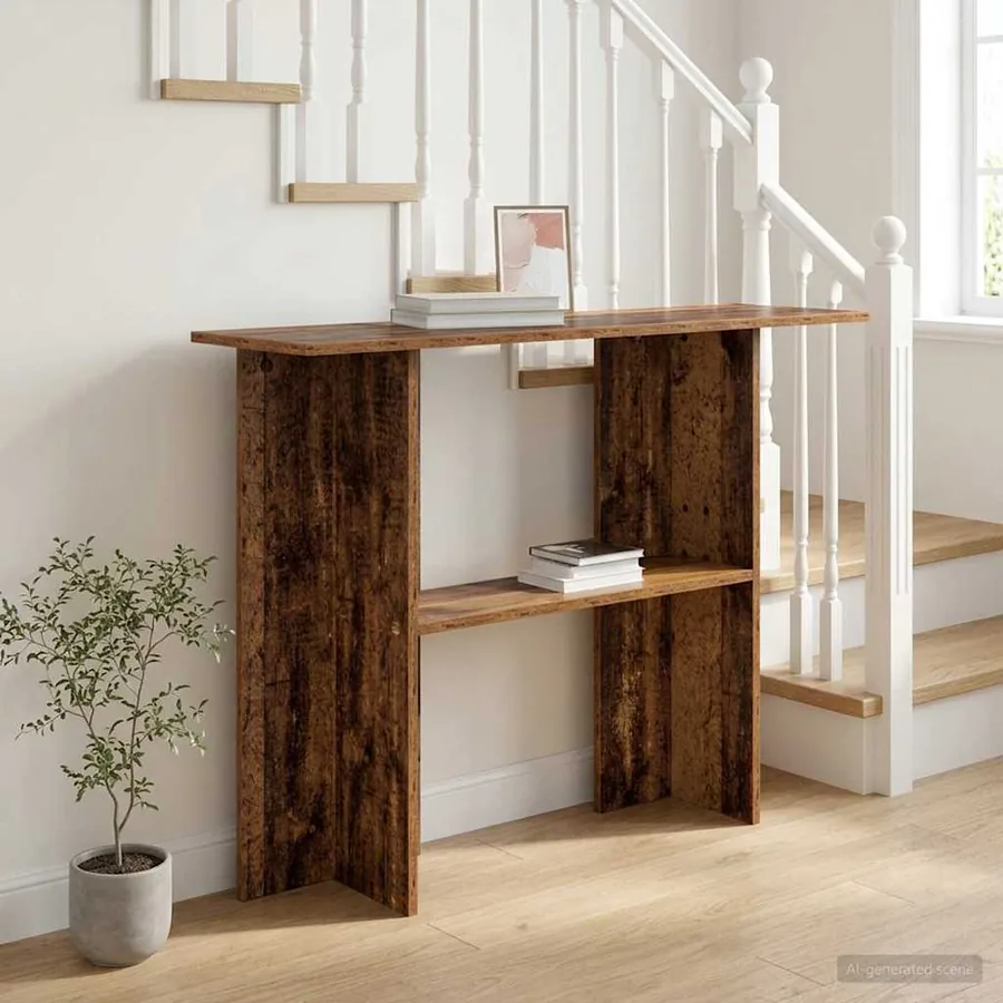 Table console Bois ancien 100 x 30 x 75 cm Bois d'ingénierie