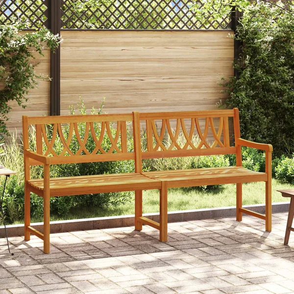 Banc extérieur Naturel 180 x 55,5 x 90 cm Bois d'Acacia Massif