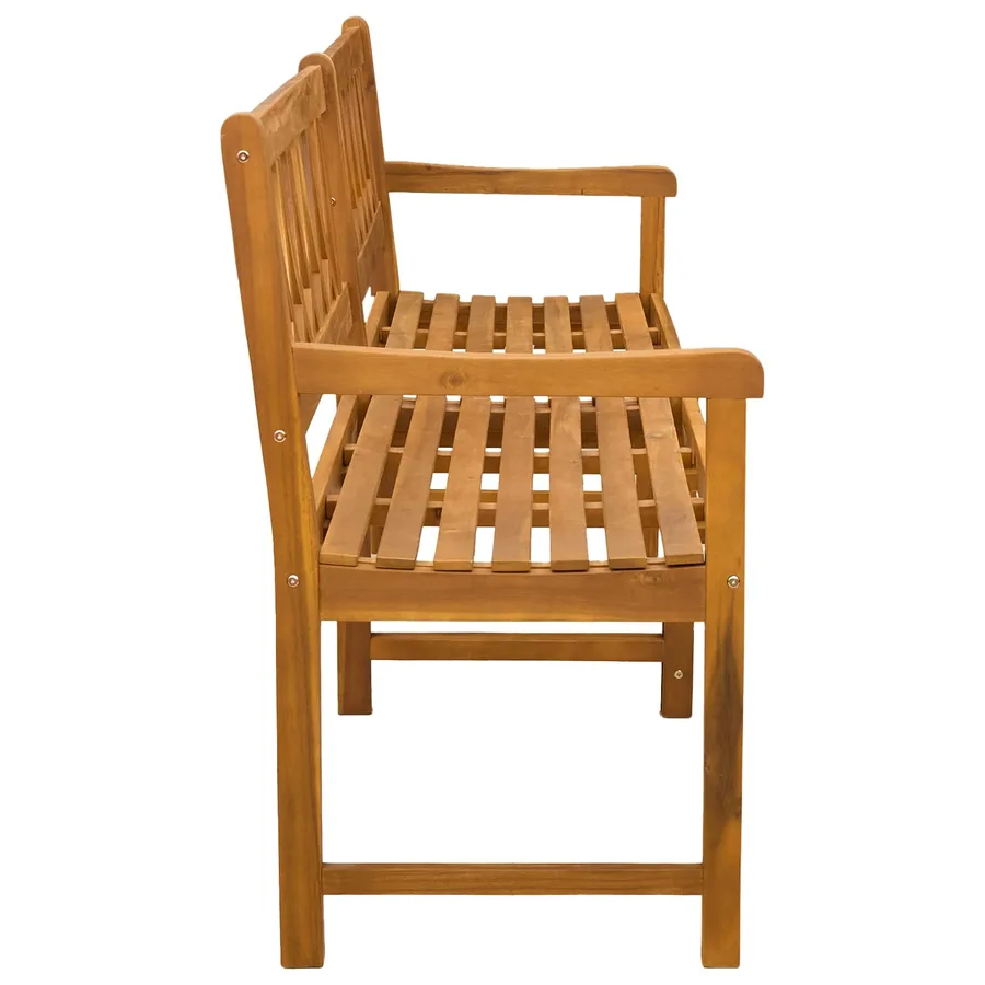 Banc extérieur Naturel 180 x 55,5 x 90 cm Bois d'Acacia Massif - 4