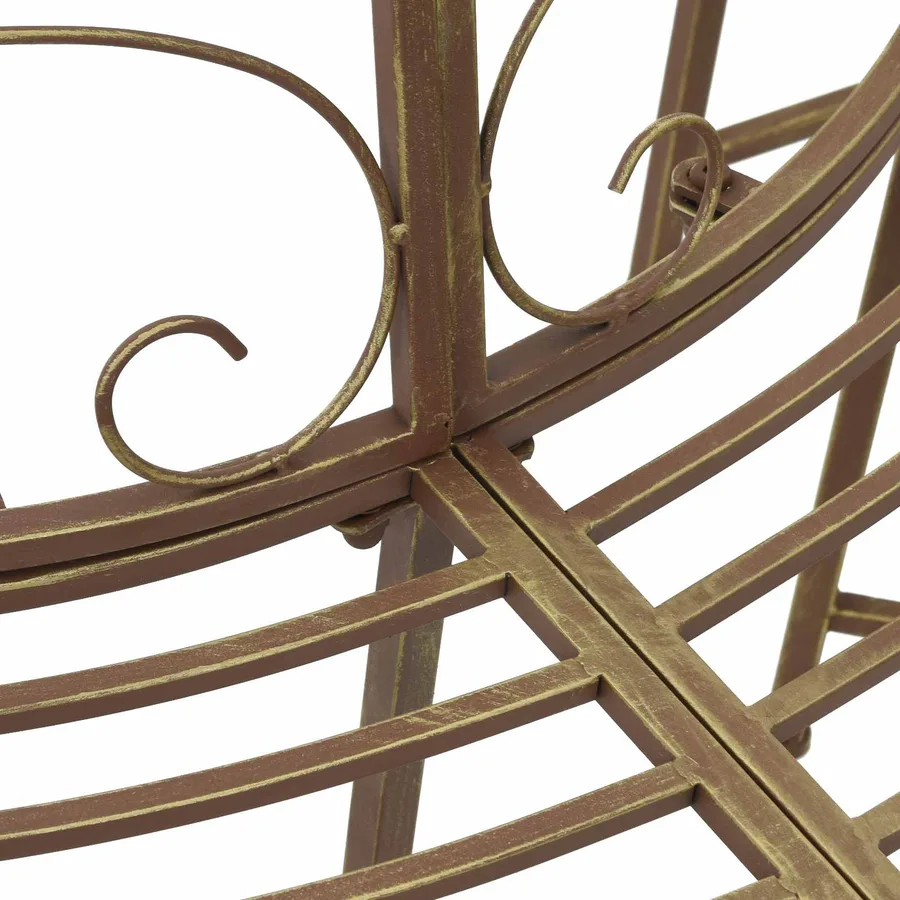Banc d'Arbre 4-Nombre de places 160 x 80 x 89 cm Acier - 4