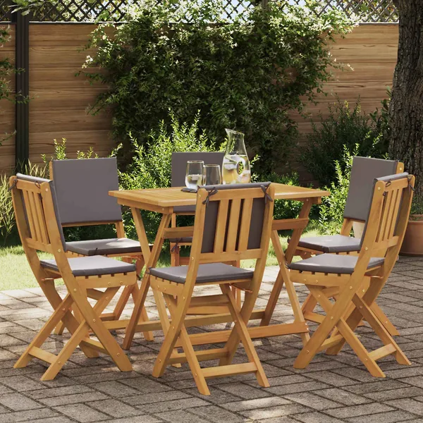 Chaises de bistrot d'extérieur 6 pcs Gris foncé 38 x 46 x 85 cm