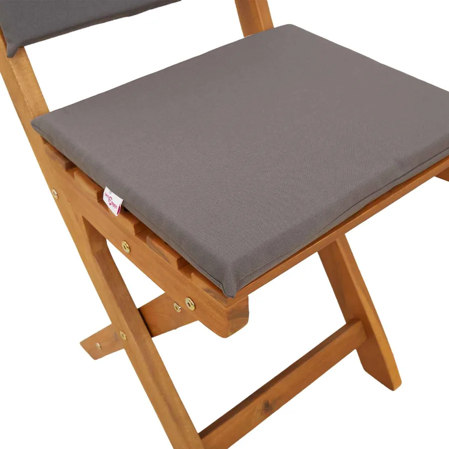 Chaises de bistrot d'extérieur 6 pcs Gris foncé 38 x 46 x 85 cm - 10