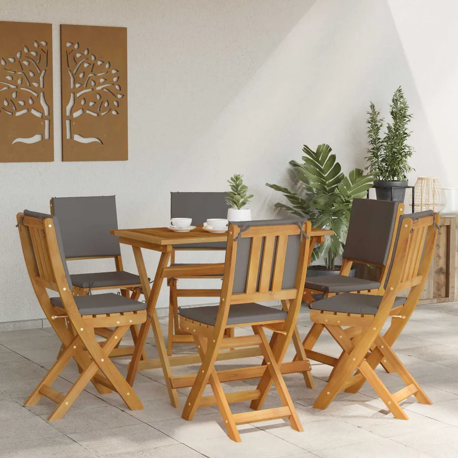Chaises de bistrot d'extérieur 6 pcs Gris foncé 38 x 46 x 85 cm - 3