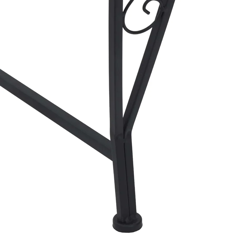 Banc d'Arbre 4-Nombre de places 160 x 80 x 89 cm Acier Noir - 3