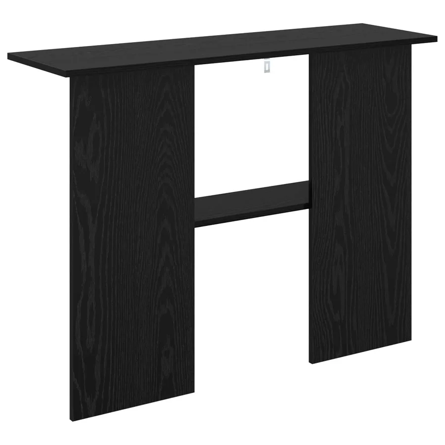 Table console Chêne noir 100 x 30 x 75 cm Bois d'ingénierie - 7