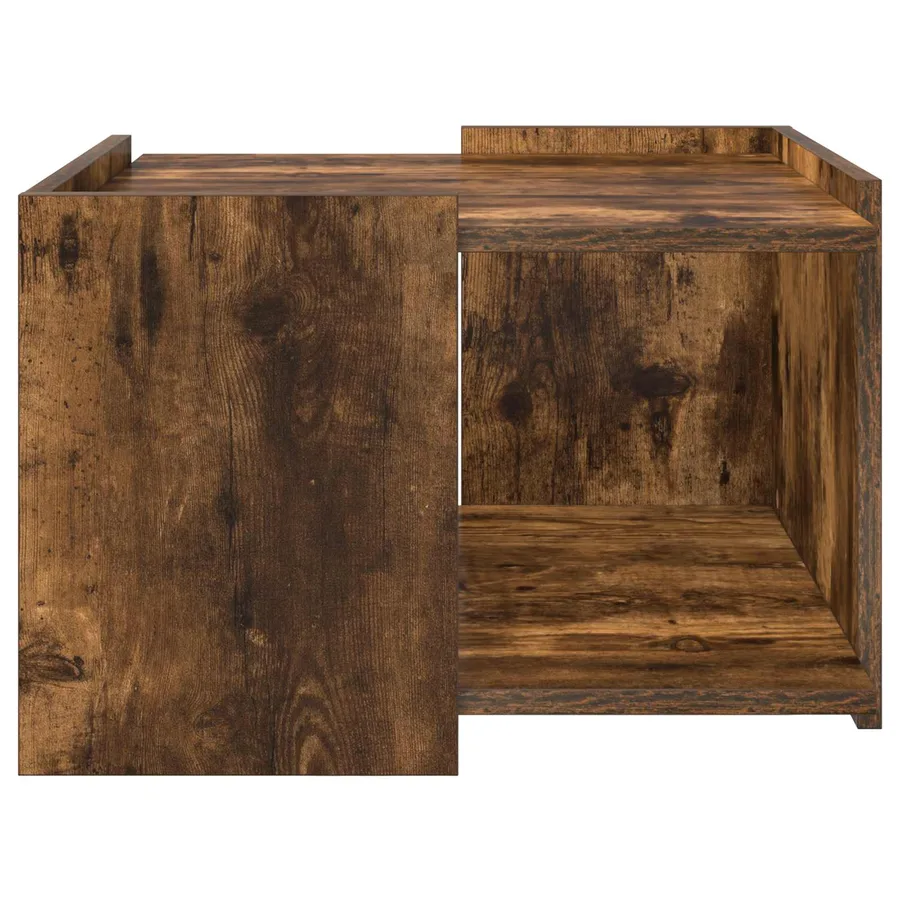 Table basse Chêne fumé 50,5 x 50 x 33 cm Bois d'ingénierie - 5